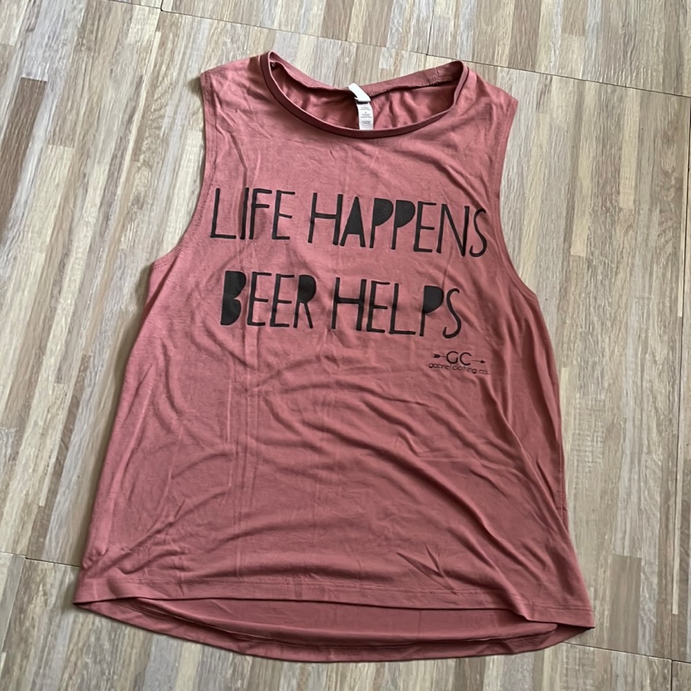 Bella Canvas muscle T shirt size large (A9)